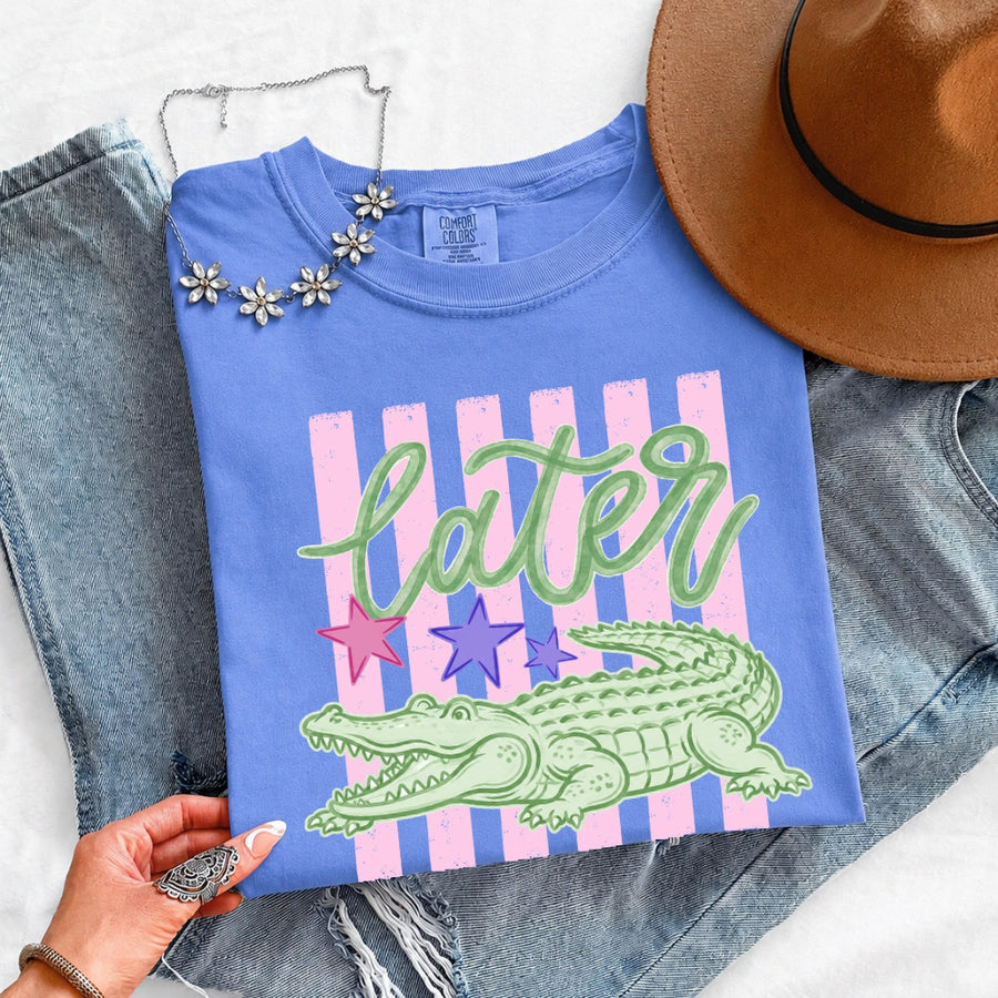 Later Alligator Comfort Colors Tee