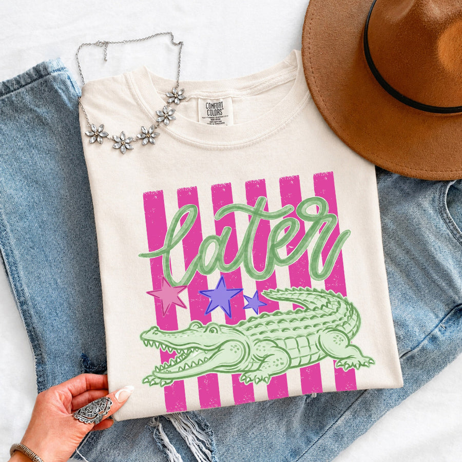 Later Alligator Comfort Colors Tee