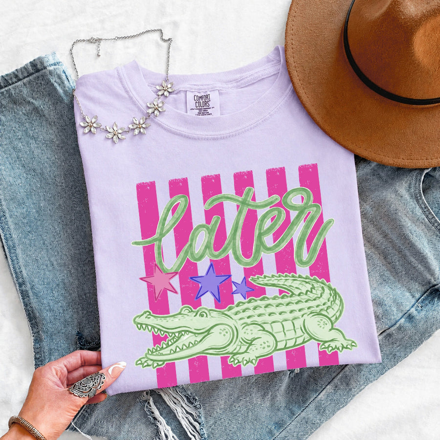 Later Alligator Comfort Colors Tee