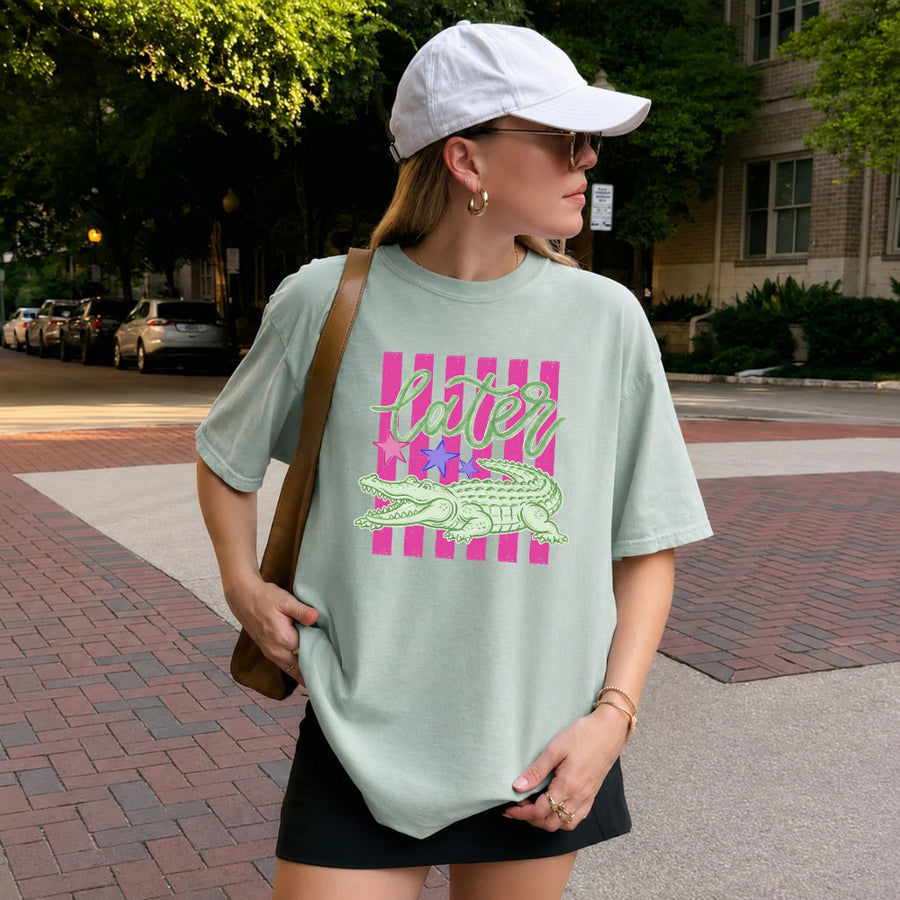 Later Alligator Comfort Colors Tee