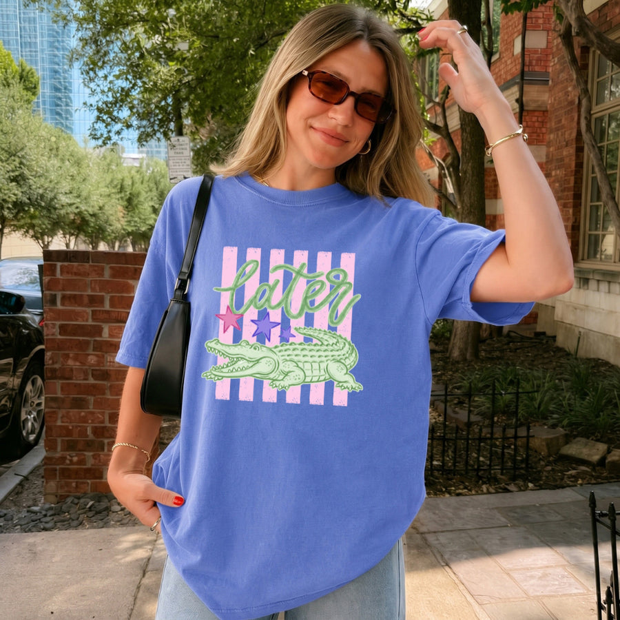 Later Alligator Comfort Colors Tee