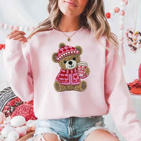 May include a crewneck sweatshirt with a Love Coffee Teddy Valentine design featuring a furry-look 3D printed effect.