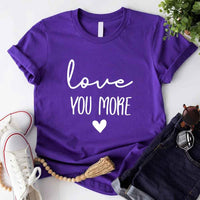 Camiseta para adultos "Te amo más"