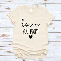 Camiseta para adultos "Te amo más"