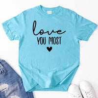 Camiseta para adultos "Te amo más"