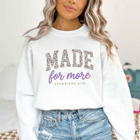 Cozy Christian encouragement sweatshirt featuring a relaxed fit, soft fabric, and inspirational graphic design.