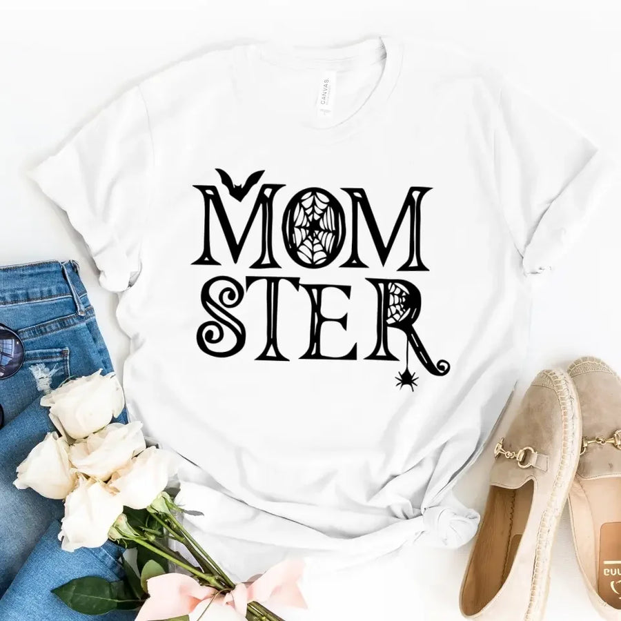 Momster and Dadcula Halloween Couples Tees