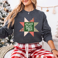O Come Let Us Adore Him Christmas Unisex Sweatshirt