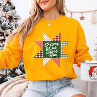 O Come Let Us Adore Him Christmas Unisex Sweatshirt