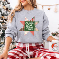 O Come Let Us Adore Him Christmas Unisex Sweatshirt