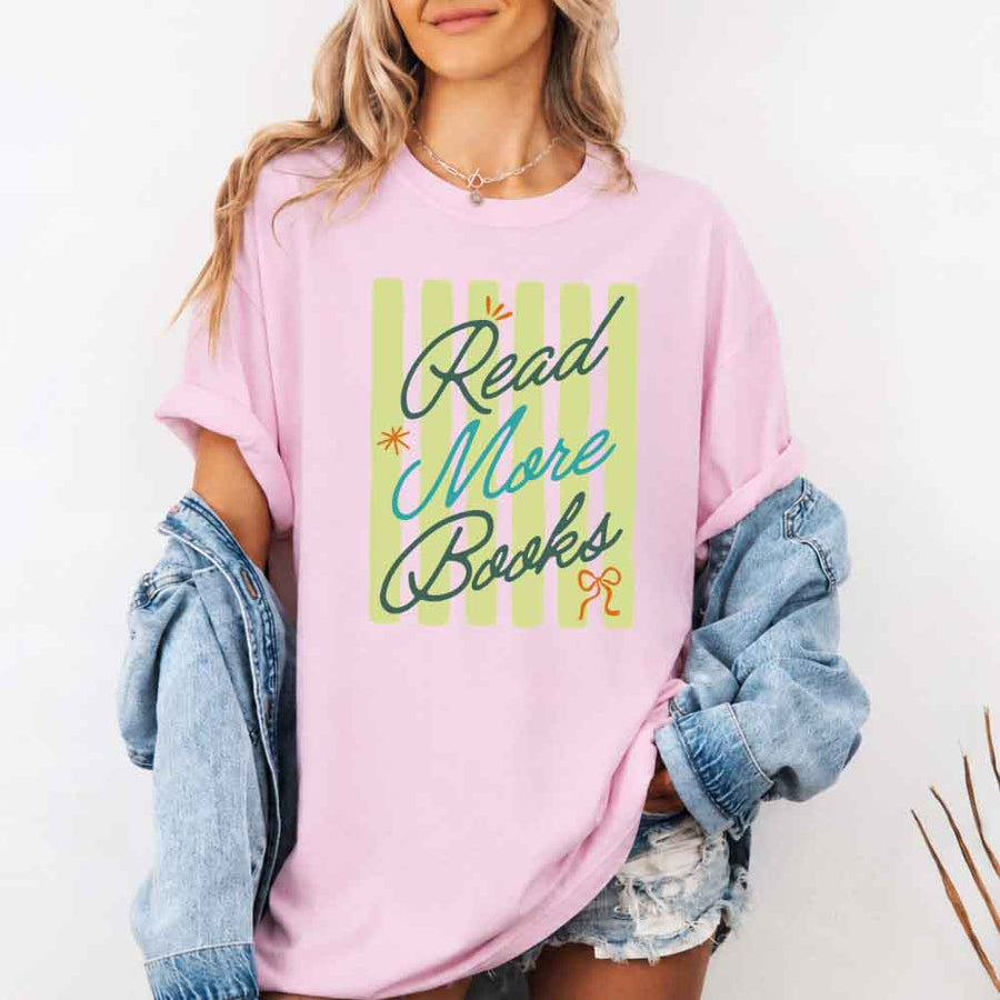 Read More Books Comfort Colors Shirt - Book Lover Tee