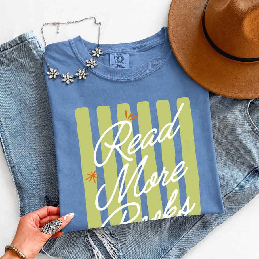 Read More Books Comfort Colors Shirt - Book Lover Tee