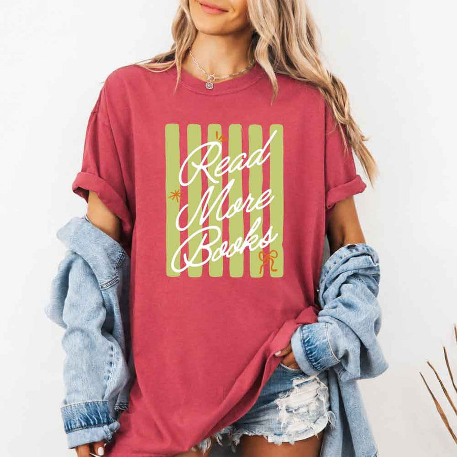 Read More Books Comfort Colors Shirt - Book Lover Tee