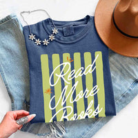 Read More Books Comfort Colors Shirt - Book Lover Tee