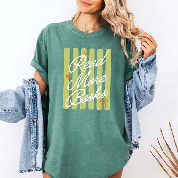 Read More Books Comfort Colors Shirt - Book Lover Tee