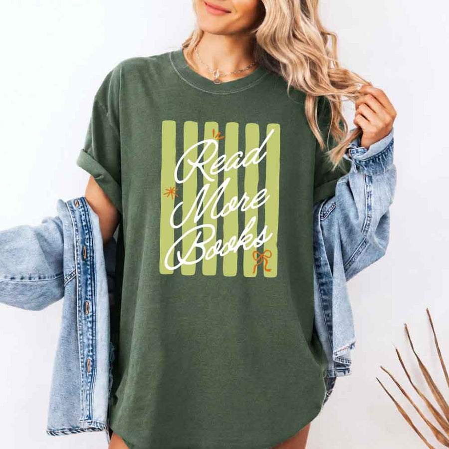 Read More Books Comfort Colors Shirt - Book Lover Tee