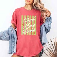 May include Read More Books Comfort Colors t-shirt with book lover graphic, relaxed unisex fit, and garment-dyed cotton