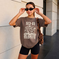 May include Sci-Fi Readers Book Club Comfort Colors t-shirt with science fiction book lover graphic and relaxed unisex fit