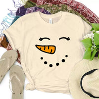 Snowman Couple Tee Cream