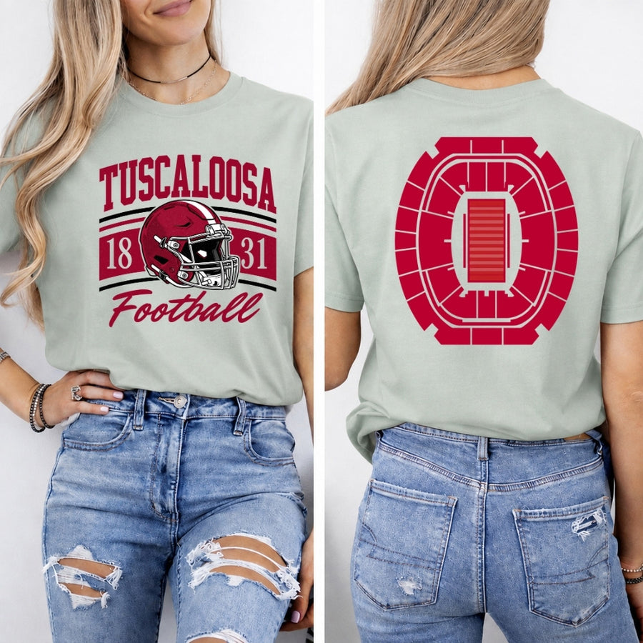May include a Stadium Football Comfort Colors Game Day T-Shirt featuring a football-inspired design on a casual short-sleeve tee.