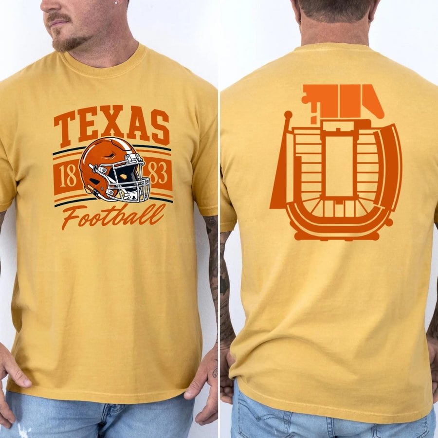 May include a Stadium Football Comfort Colors Game Day T-Shirt featuring a football-inspired design on a casual short-sleeve tee.