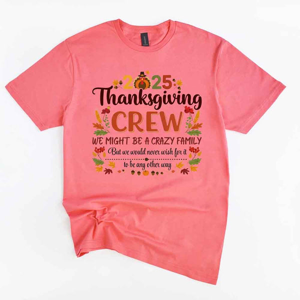 Thanksgiving Family Matching Funny Shirts – Fall Holiday Adult Tees