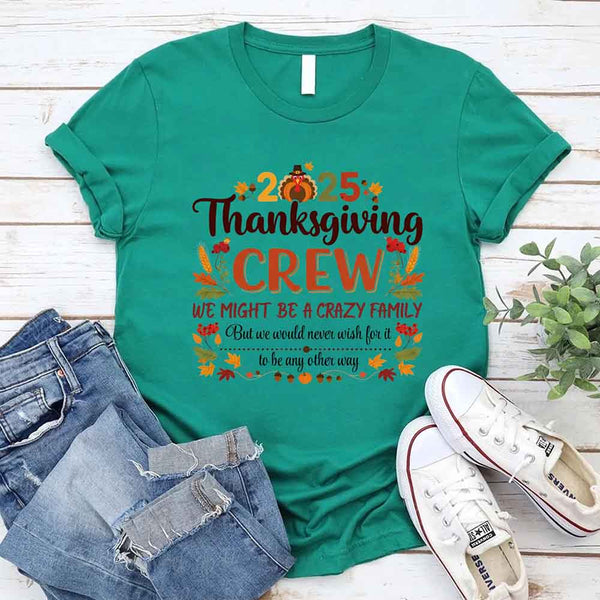 Thanksgiving Family Matching Funny Shirts – Fall Holiday Adult Tees