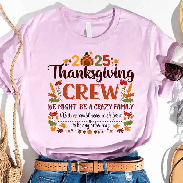 Thanksgiving Family Matching Funny Shirts – Fall Holiday Adult Tees