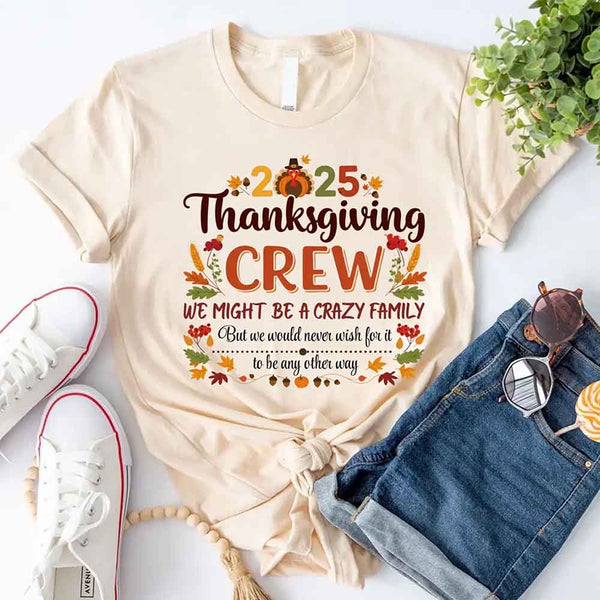 Thanksgiving Family Matching Funny Shirts – Fall Holiday Adult Tees