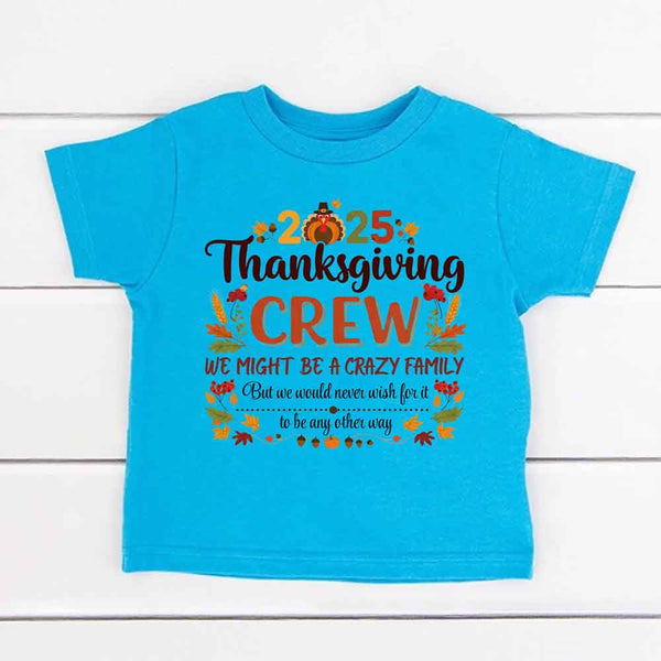 Thanksgiving Family Matching Funny Shirts – Fall Holiday Kid Tees
