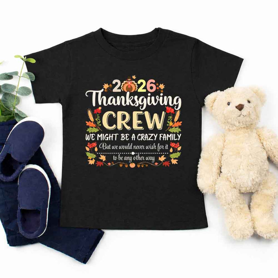 Thanksgiving Family Matching Funny Shirts – Fall Holiday Kid Tees