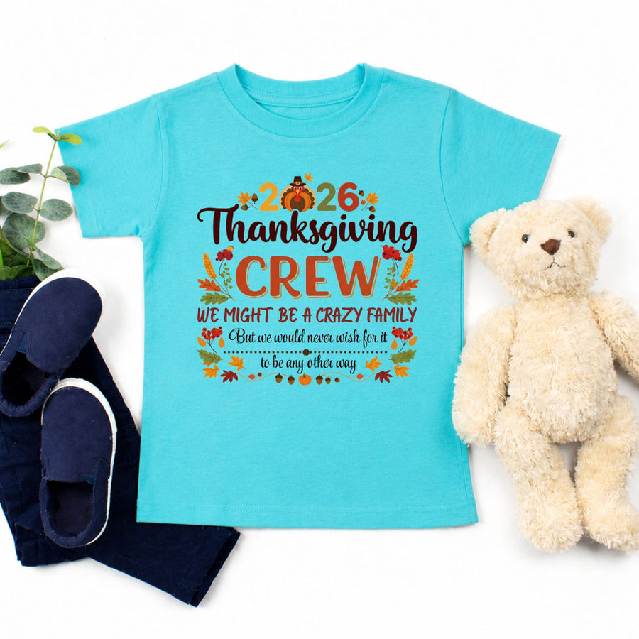 Thanksgiving Family Matching Funny Shirts – Fall Holiday Kid Tees