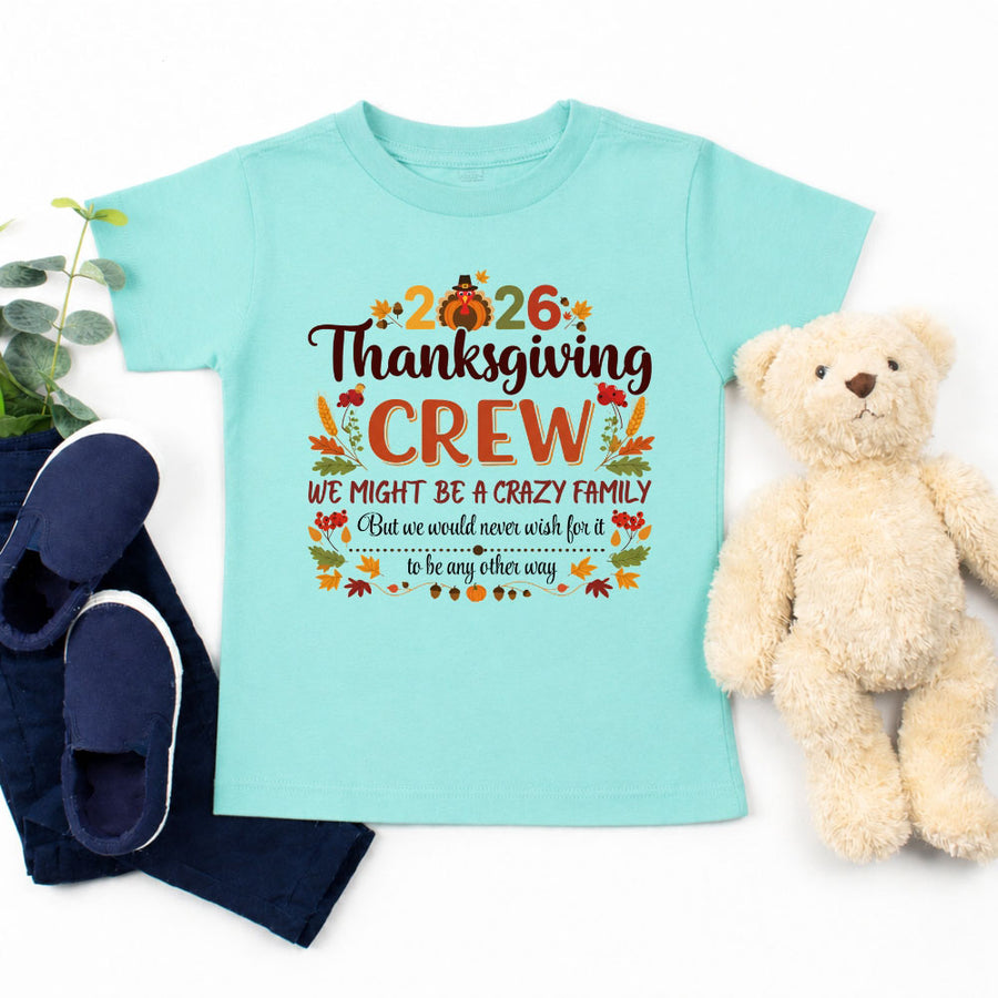 Thanksgiving Family Matching Funny Shirts – Fall Holiday Kid Tees
