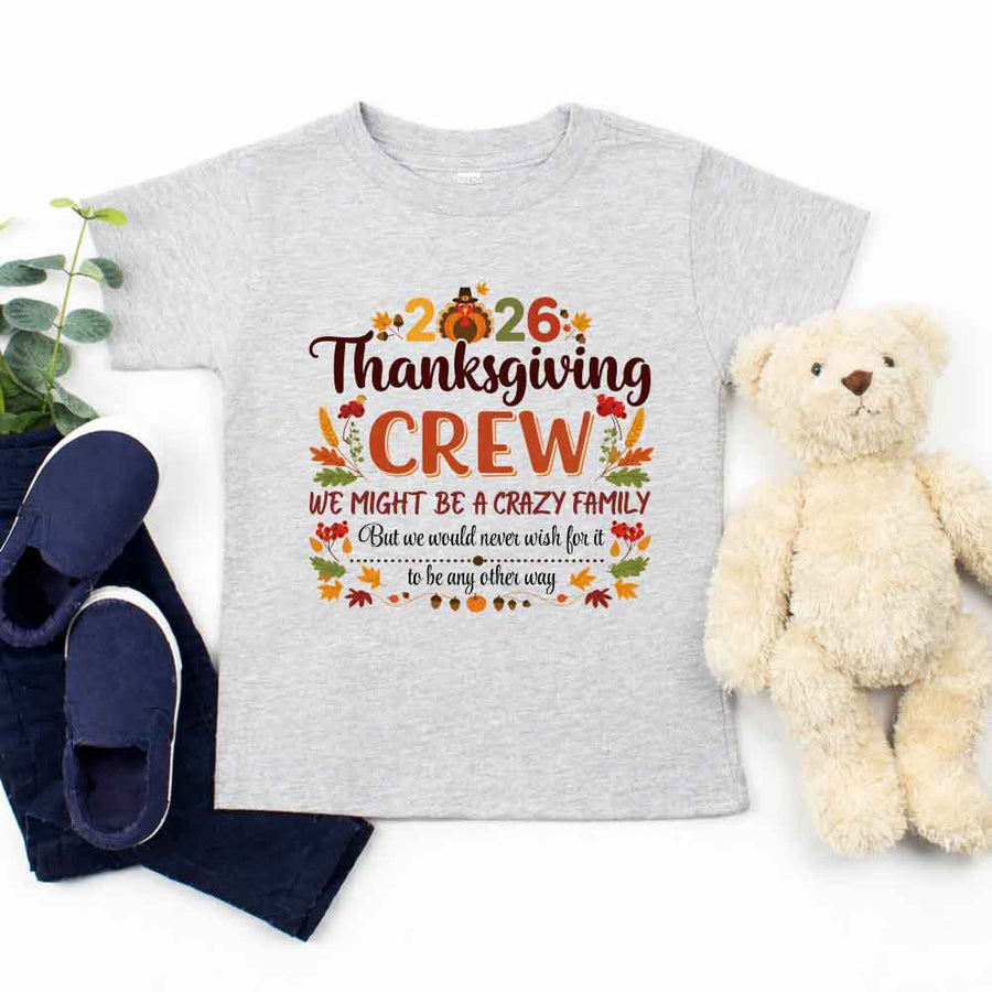 Thanksgiving Family Matching Funny Shirts – Fall Holiday Kid Tees