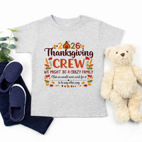 Thanksgiving Family Matching Funny Shirts – Fall Holiday Kid Tees