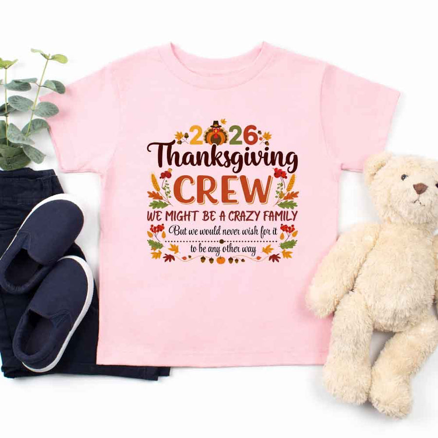 Thanksgiving Family Matching Funny Shirts – Fall Holiday Kid Tees