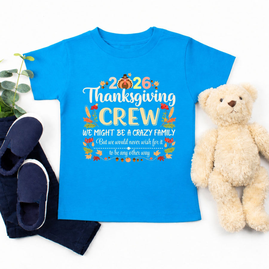 Thanksgiving Family Matching Funny Shirts – Fall Holiday Kid Tees