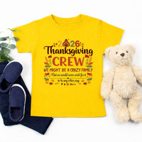 Thanksgiving Family Matching Funny Shirts – Fall Holiday Kid Tees