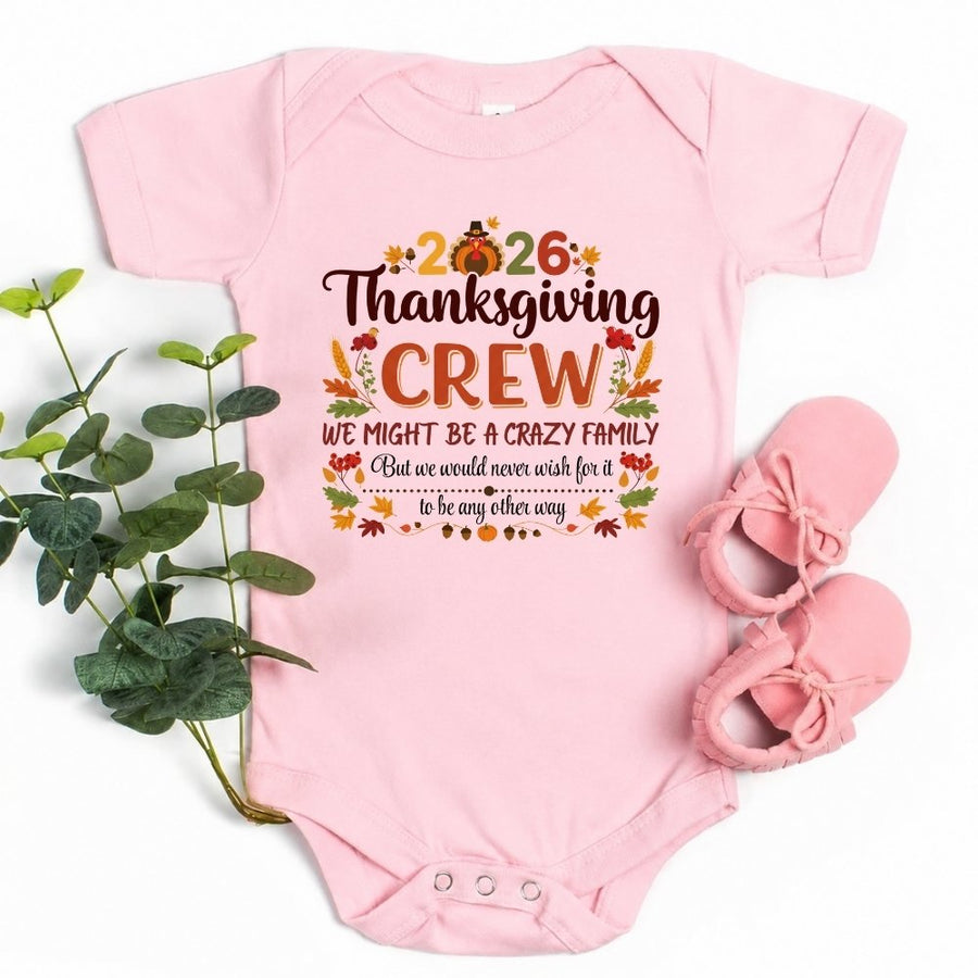 Thanksgiving Family Matching Funny Baby Onesie – Fall Holiday Baby Onesies