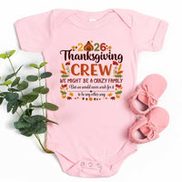 Thanksgiving Family Matching Funny Baby Onesie – Fall Holiday Baby Onesies