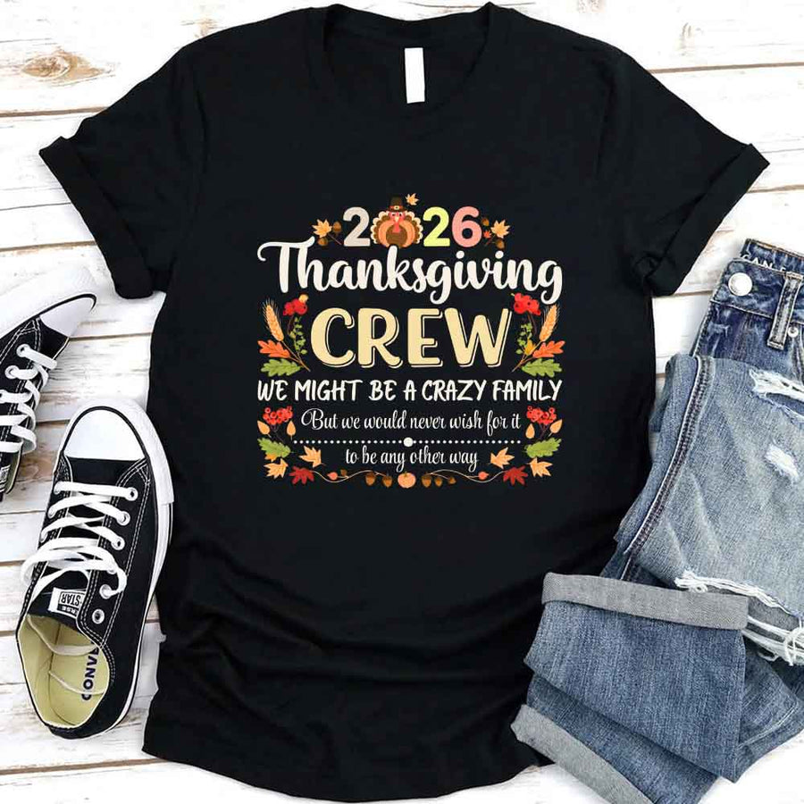 Thanksgiving Family Matching Funny Shirts – Fall Holiday Adult Tees