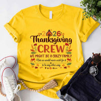Thanksgiving Family Matching Funny Shirts – Fall Holiday Adult Tees