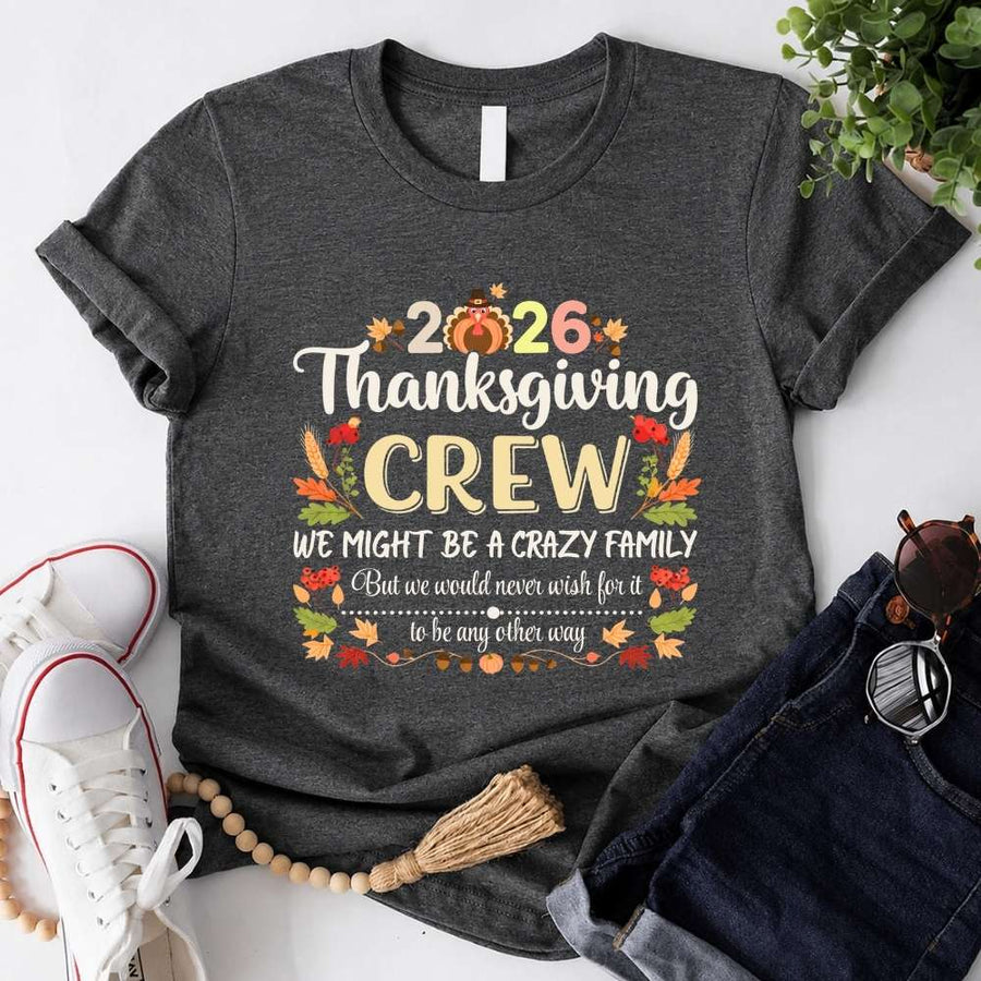 Thanksgiving Family Matching Funny Shirts – Fall Holiday Adult Tees