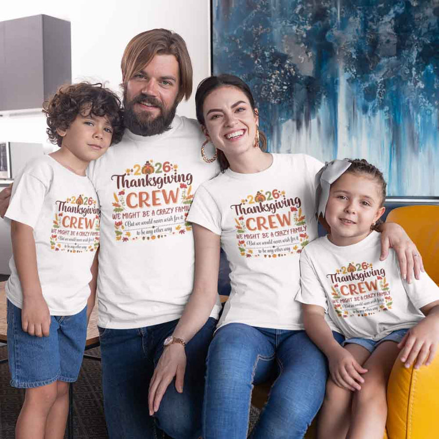 Thanksgiving Family Matching Funny Shirts – Fall Holiday Adult Tees