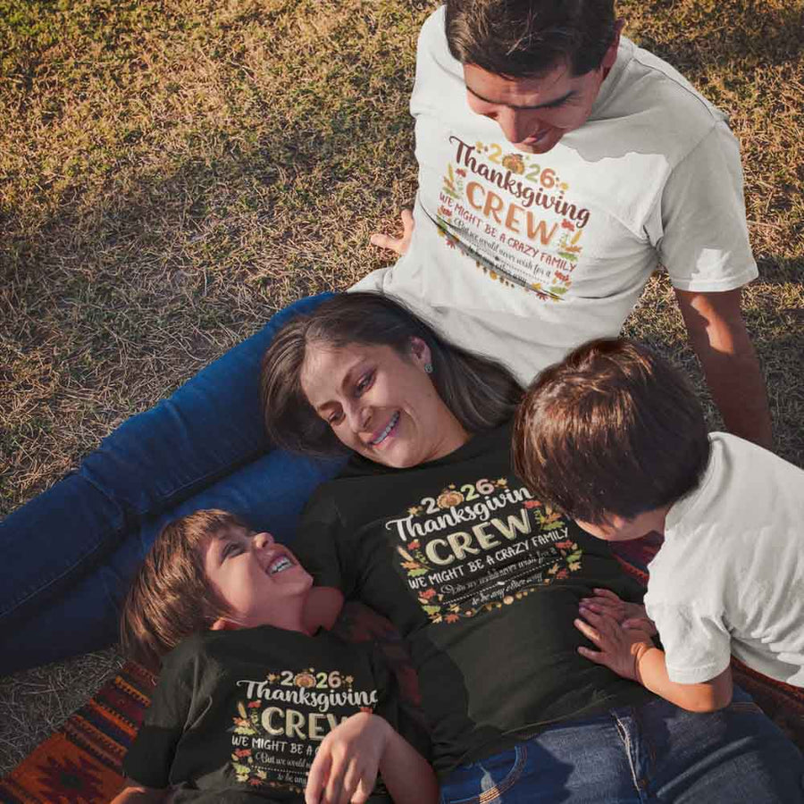 Thanksgiving Family Matching Funny Shirts – Fall Holiday Adult Tees