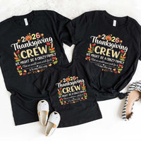 Thanksgiving Family Matching Funny Shirts – Fall Holiday Adult Tees