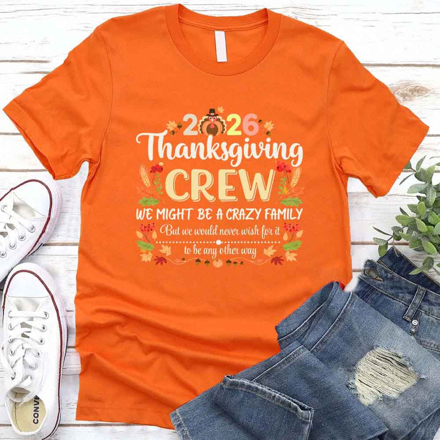 Thanksgiving Family Matching Funny Shirts – Fall Holiday Adult Tees
