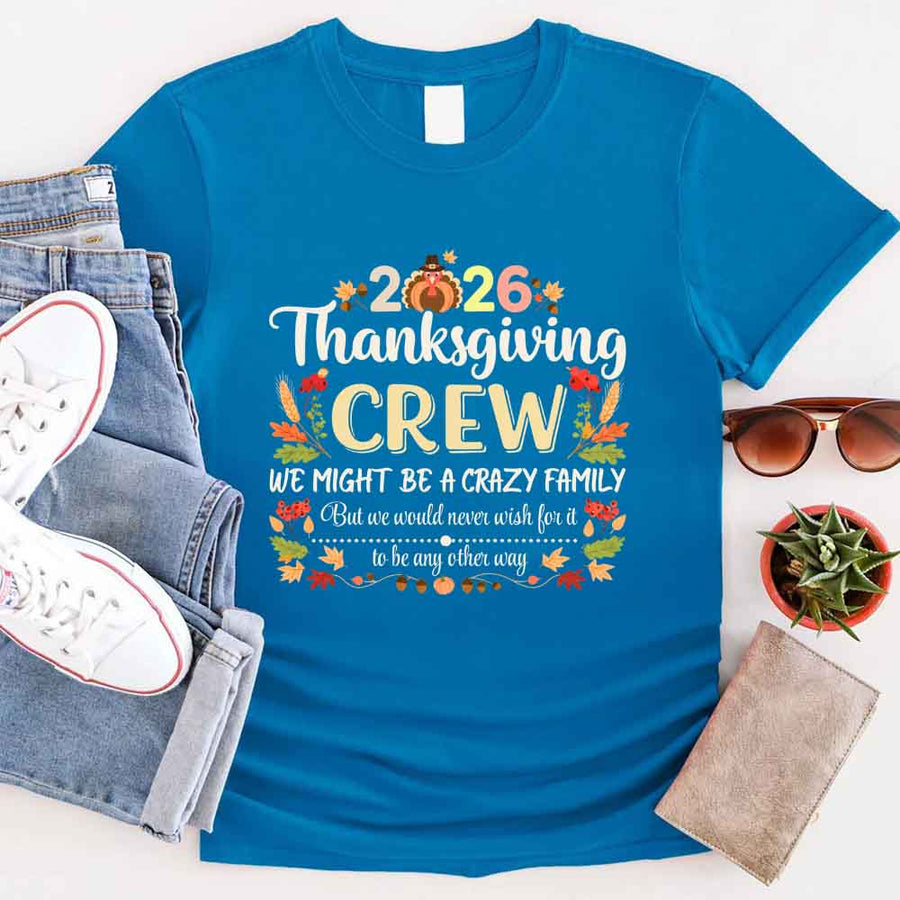 Thanksgiving Family Matching Funny Shirts – Fall Holiday Adult Tees