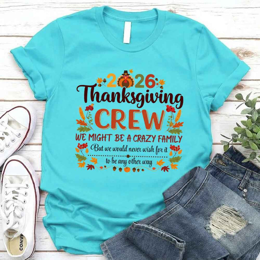 Thanksgiving Family Matching Funny Shirts – Fall Holiday Adult Tees