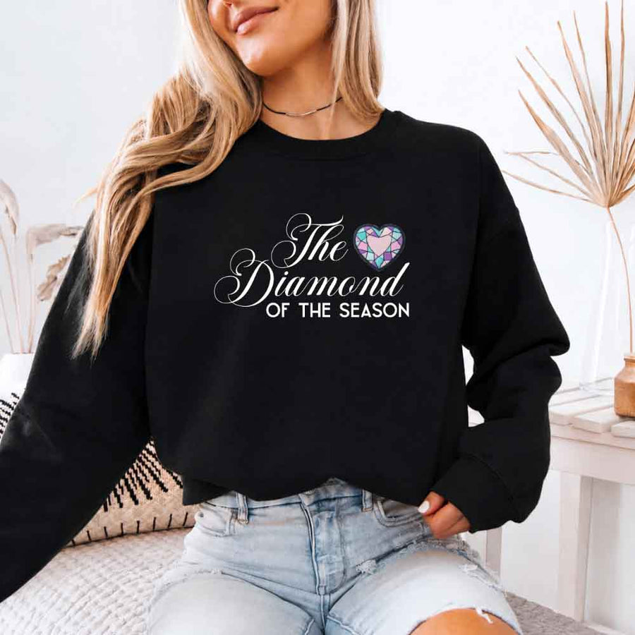 May include The Diamond of the Season crewneck sweatshirt with Regency BookTok graphic and cozy unisex fit